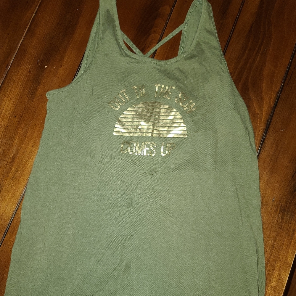 OP tank with crisscross back